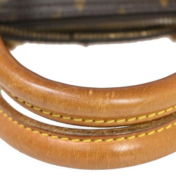 LOUIS VUITTON LV Logo Deauville Hand Bag Monogram Leather Brown - Picture 13 of 16